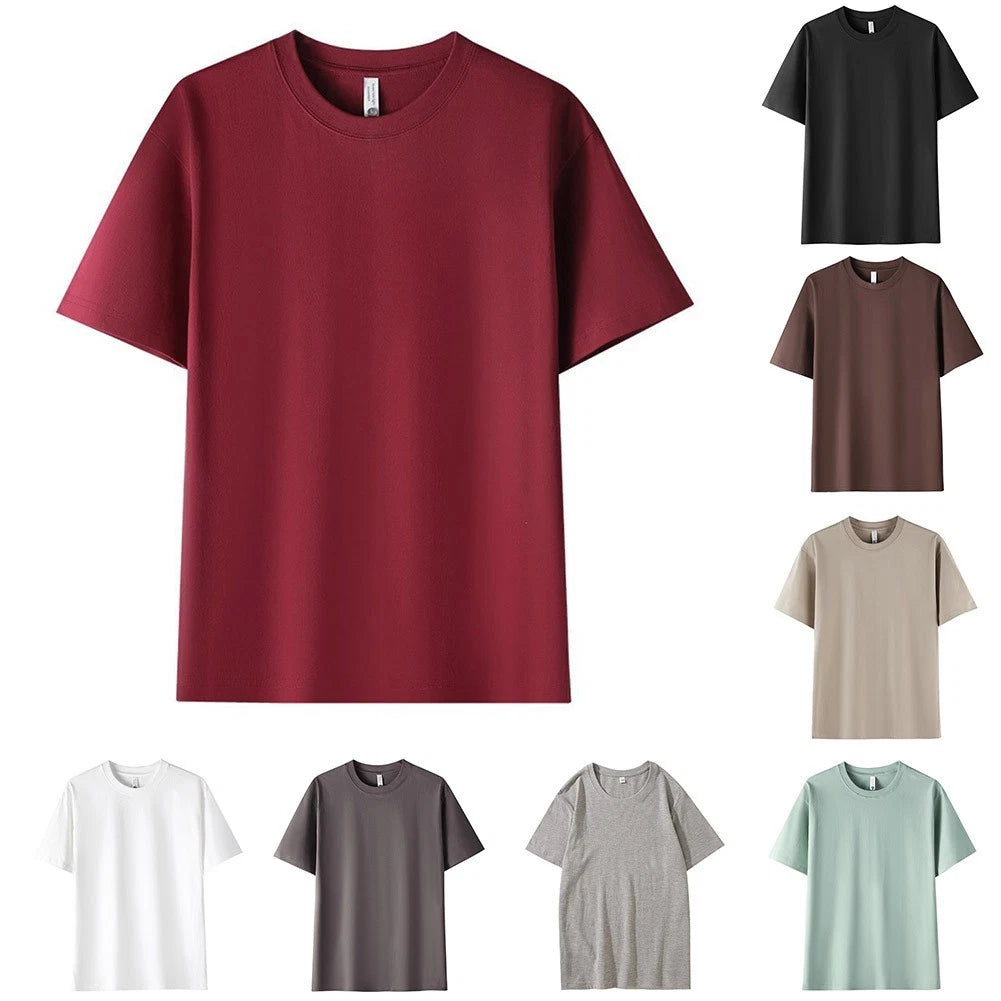 Loose Fit Mens Comfort T-Shirt Short Sleeve for Fitness and Daily Wear