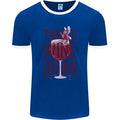 Time to Wine Down Funny Alcohol Mens Ringer T-Shirt FotL