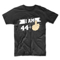 45th Birthday Shirt For Men - I Am 44 Plus Middle Finger 45 Years Old T-Shirt