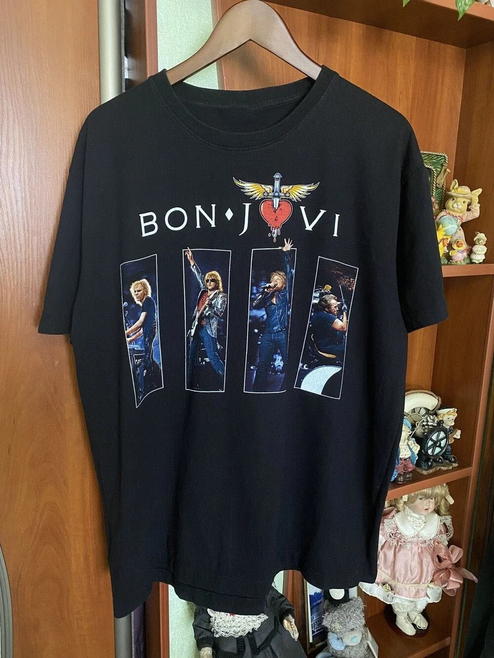 New BON JOVI Y2K Gift For Fans Unisex S-5XL Shirt SS211