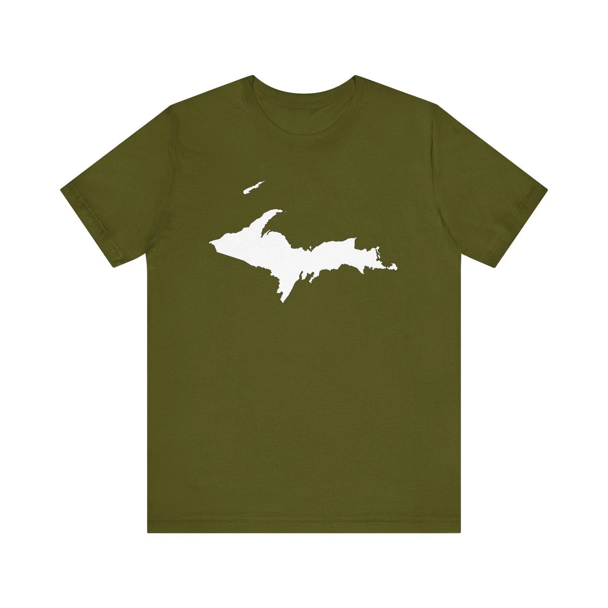 Unisex Jersey Short Sleeve Tee : Upper Peninsula, (White)