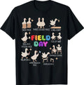 Silly Goose Field Day Vibes School Teacher Matching Game Day T-Shirt