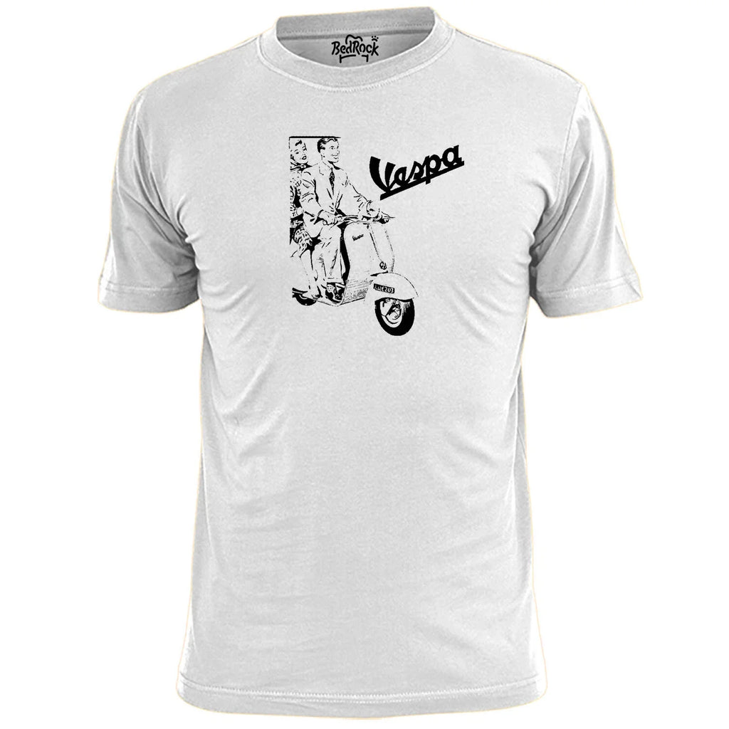Mens Vespa Scooter Poster (V1) T Shirt Mod Weller Jam Scooter Boy Girl