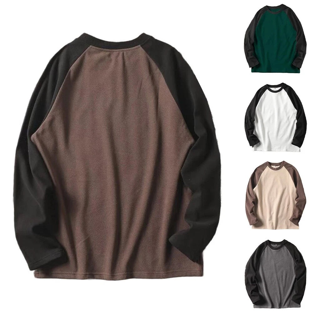 Unisex Double Sided Fleece Shirt Mens Soft Comfortable Long Sleeve Daily Wear