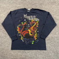 Vintage Hustler's Ambition Panther Snake Shirt Medium 19x24 Blue