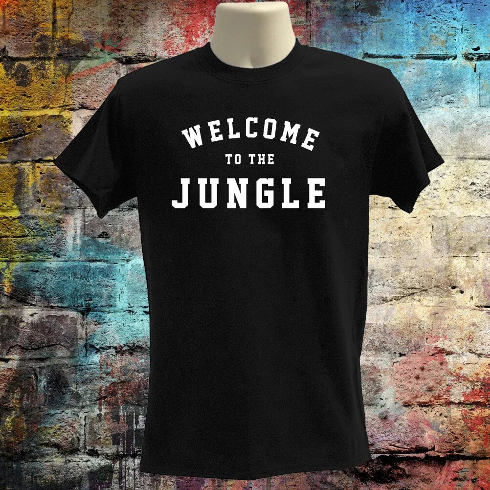 Welcome to the Jungle T Shirt Retro Slogan Graphic Organic Cotton Unisex Tee