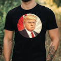Mens Trump Manga Motif Cotton T-Shirt Size XS to 5XL