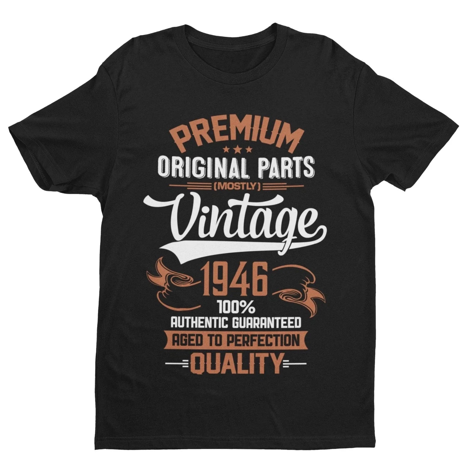 Vintage 1946 80th Birthday T Shirt 80 in 2026 Premium Original Parts Mostly
