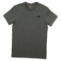 North Face Shirt Mens SMALL Grey Short Sleeve Crew Neck Simple Dome Size S