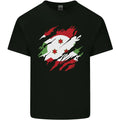 Torn Burundi Flag Burundians Day Football Mens Light Cotton T-Shirt