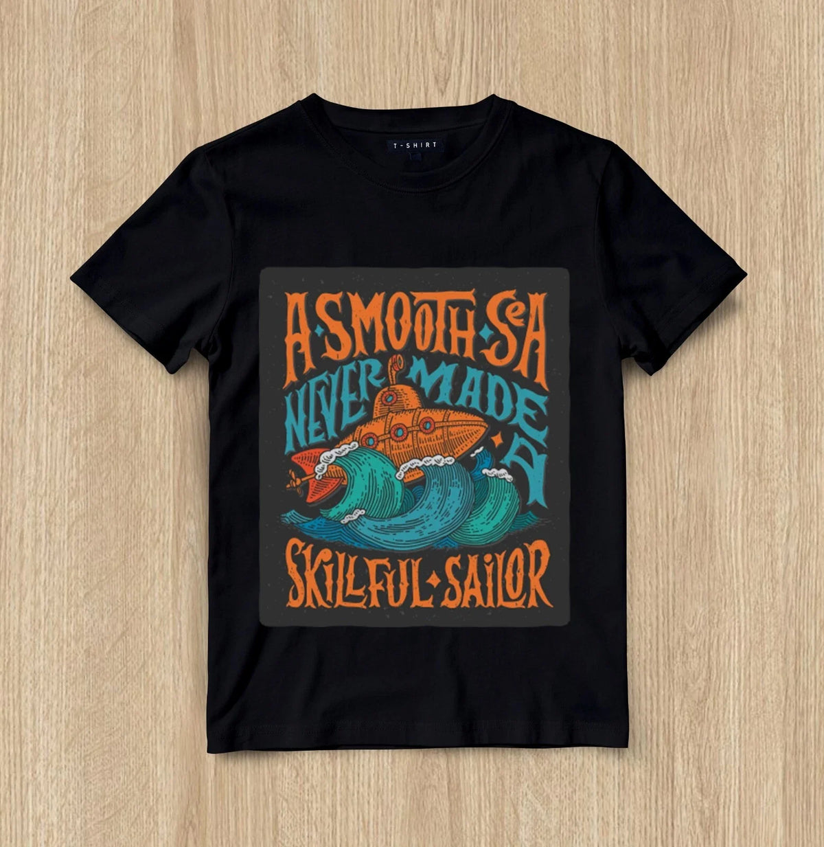 Custom Waves of Growth Graphic T-shirt Design Unisex Jersey Short Sleeve Tee