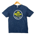 Corona Extra T-Shirt Mens Graphic Logo Navy Blue Short Sleeve Adult Tee Large