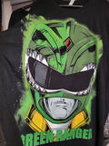 GREEN RANGER ON A SHAKA HEAVYWEIGHT GARMET DYED T SHIRT "MODERN"