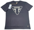 Triumph T-Shirt Mens Small Helston Jet Black Graphic Logo Short Sleeve Cotton