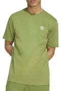 Mens XL ADIDAS ORIGINALS logo ESSENTIALS TREFOIL T TEE SHIRT Olive GREEN JV5938