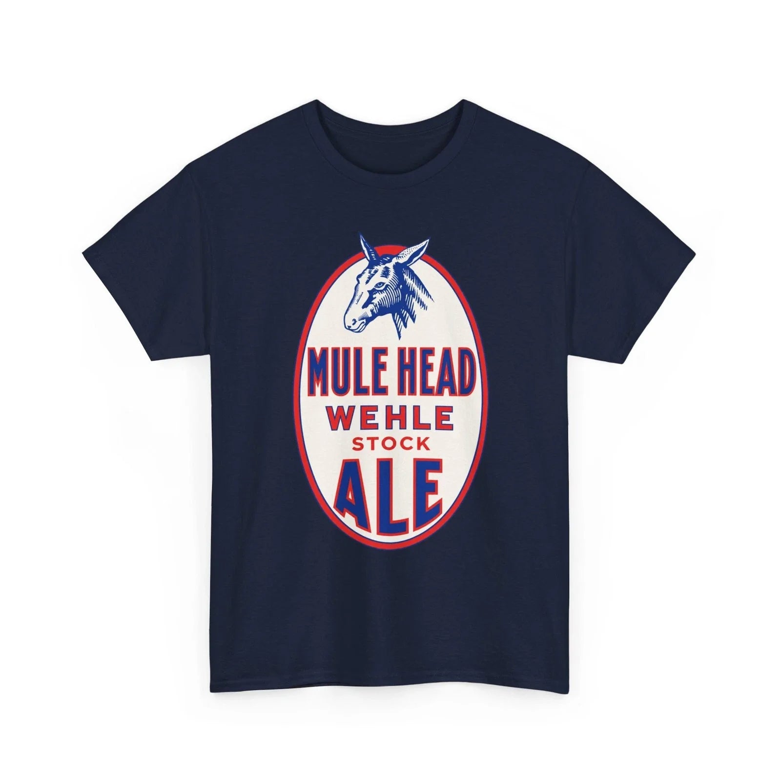 Mule Head Stock Ale Wehle Brewing West Haven CT 1930s Retro Breweriana T-Shirt
