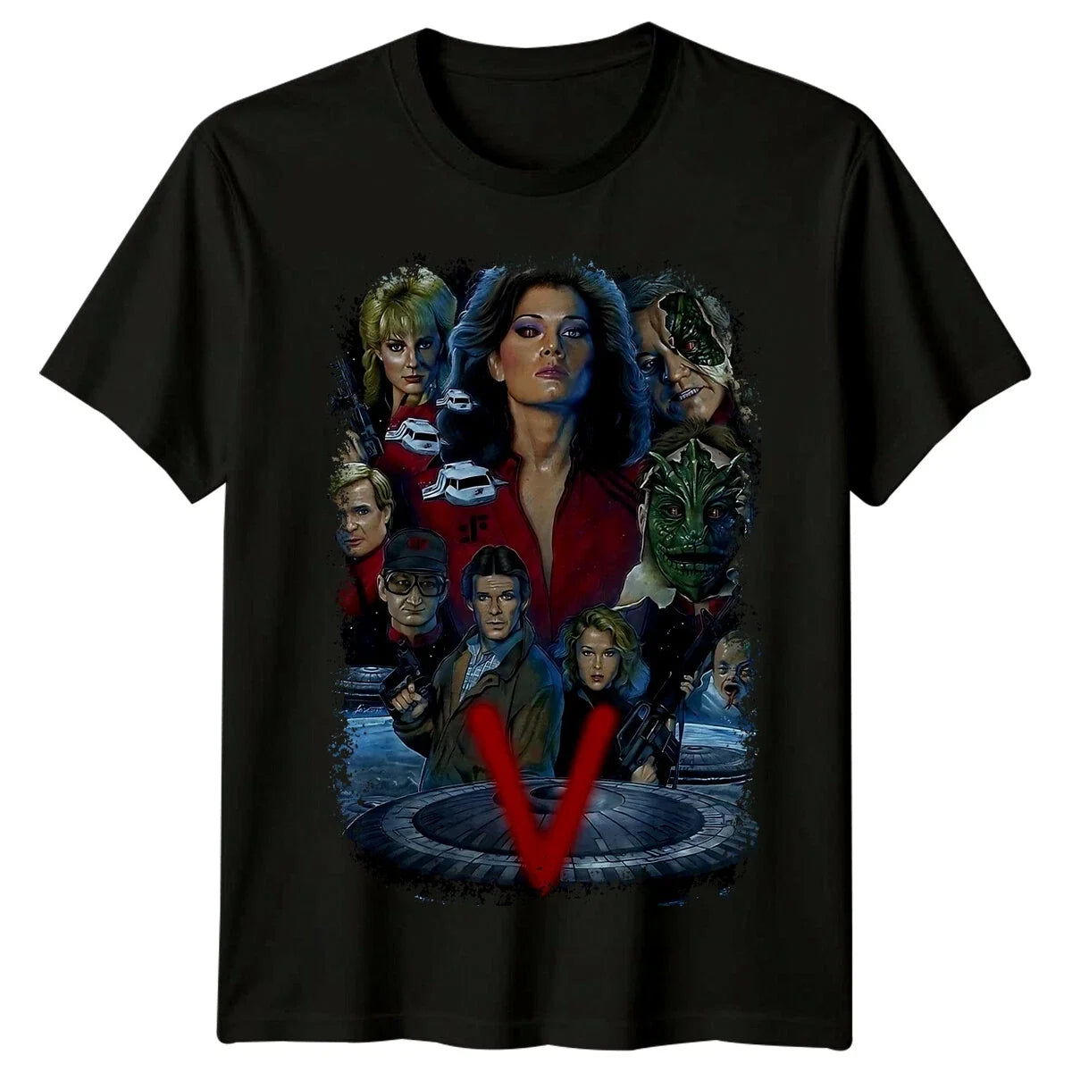 V (1984) Movie Poster Inspired T-Shirt Retro 80s Tee