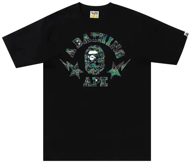Size XXL Bape Thermal Polygon Tee Black