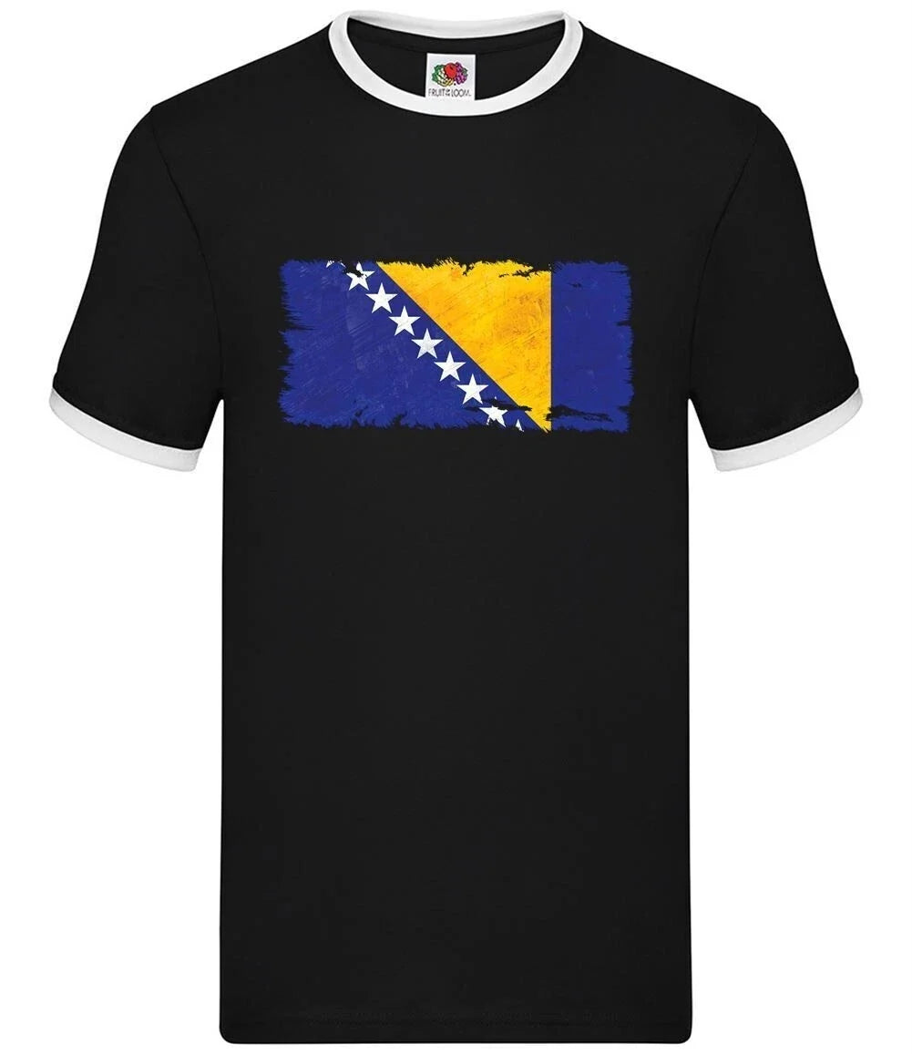 Bosnia E Erzegovina Grunge Stile Bandiera - Uomo Suoneria - Bosniaco Love Live