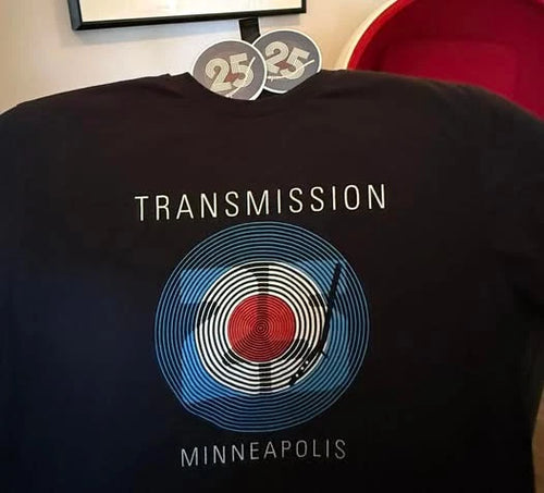 25th Anniversary Transmission w/ DJ Jake Rudh, t-shirt Mens & ladies tshirt