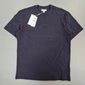 Lacoste Mens T Shirt Navy Blue Small Relaxed Big Crock Logo Cotton Tee TH2104