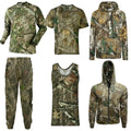 MENS CAMOUFLAGE PRINTED JUNGLE T-SHIRT REALTREE CAMO PRINT LONG SHORT TOP S-5XL