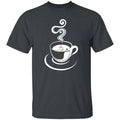 Simple coffee cup Unisex shirt gift classic coffee lover tee black dark heather