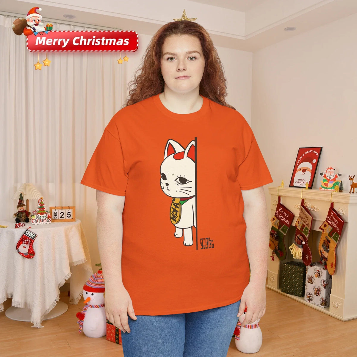 Dandadan Cat Anime Cute Funny Manga Turbo Granny Kawaii Cat Cotton T-Shirt