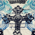 NWT Y2K Ablanche White 2XL 100% Cotton Embroidered ROYAL POWER Cross And Crown