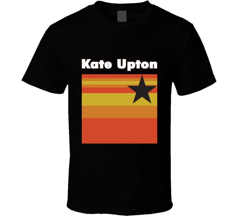 Kate Upton Houston Logo Baseball Tee Trendy Fan T Shirt