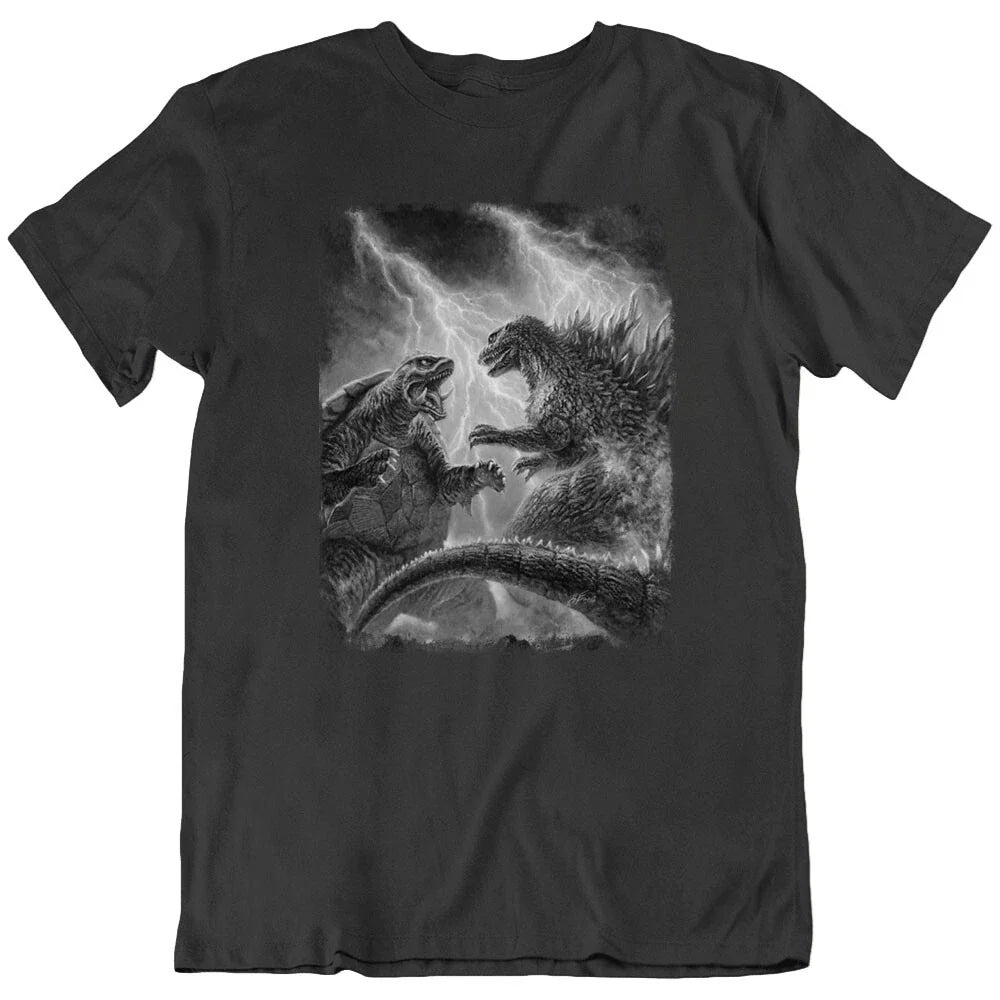 Gamera, fight Godzilla Giant Monster Scary Animal Cartoon T Shirt Tee Gift New