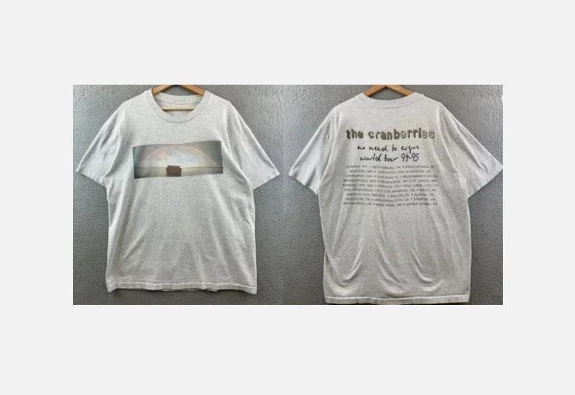 The Cranberries No Need To Argue World Tour 94-95 T-shirt Band Tee XL