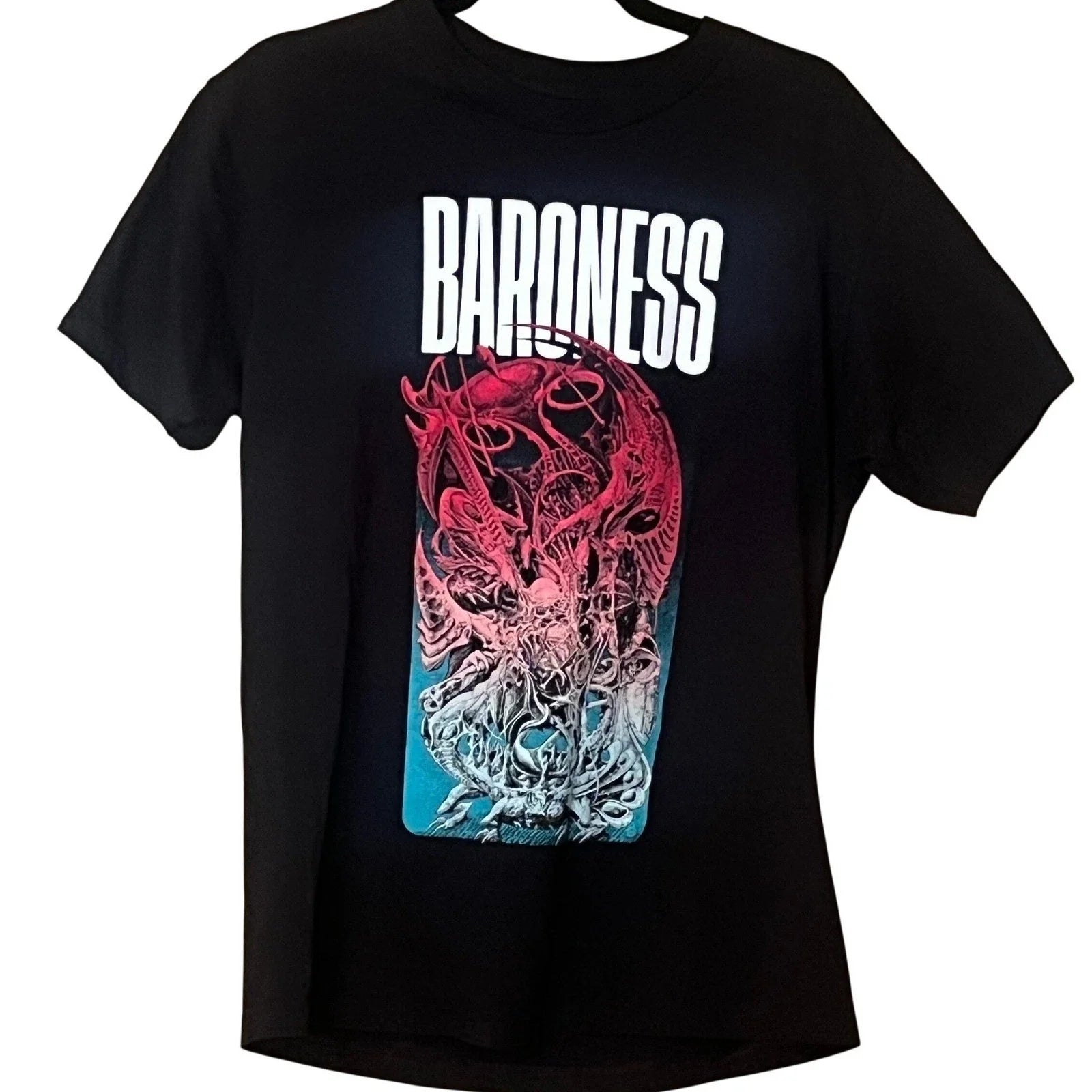 Baroness T-Shirt Black Red & Blue Tour Graphic Band Tee Size M