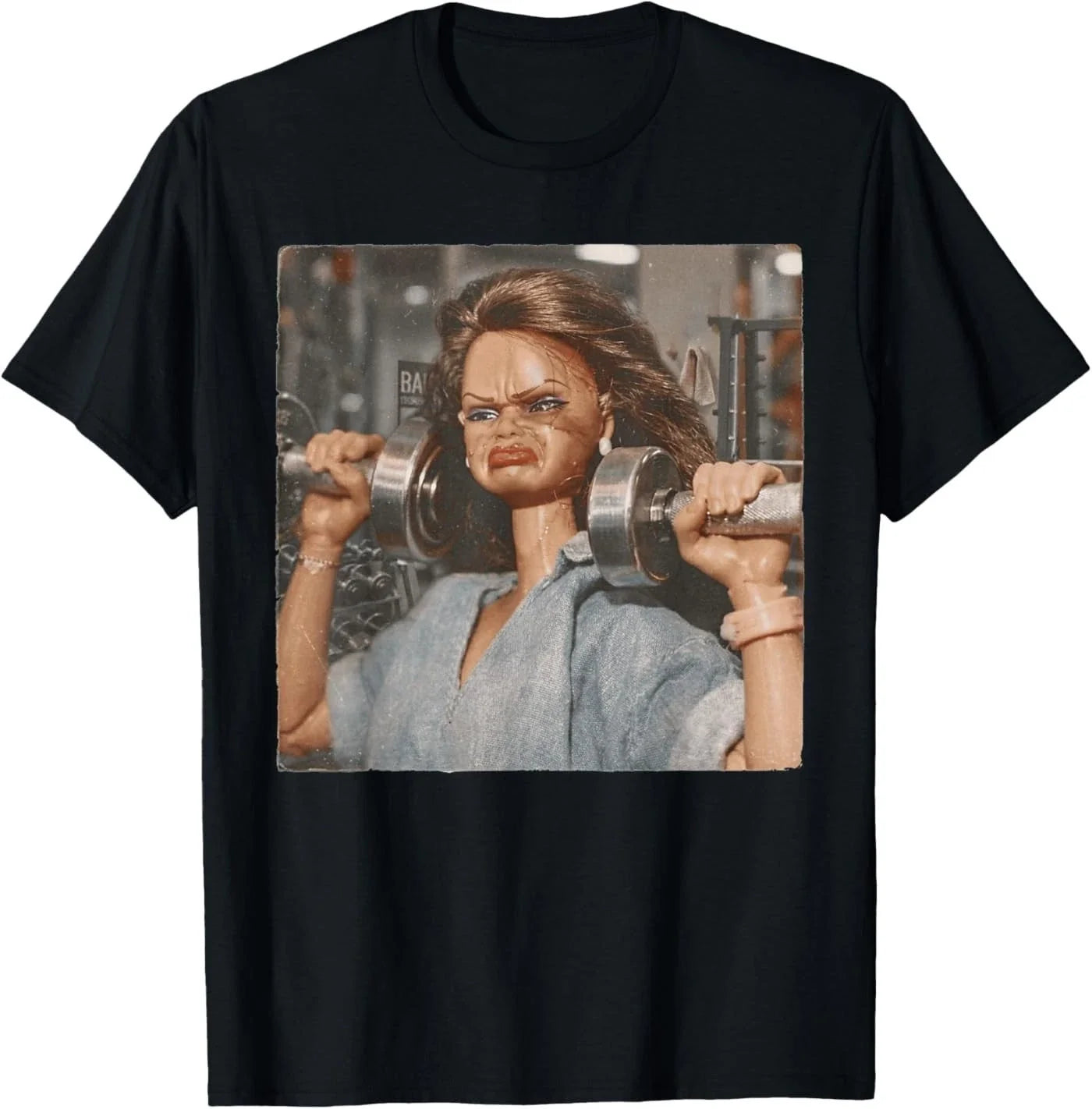 Funny Disgusting Gym Girl Vintage Workout Meme Humor Fitness T-Shirt