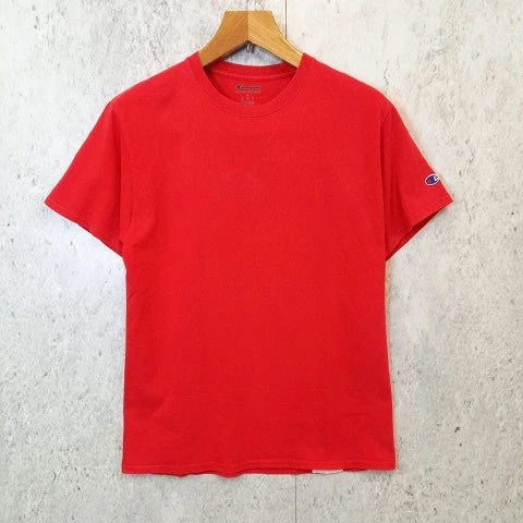 Champion T-shirt Eyes Simple Plain Tagless C Logo Patch Daily Use