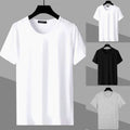 Fashionable Men's Round Neck Short Sleeve Shirts Slim Fit T Shirt Summer Top
