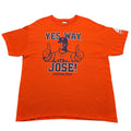 Gildan Houston Astros Jose Altuve Yes Way Jose Orange Graphic T-Shirt Mens XL