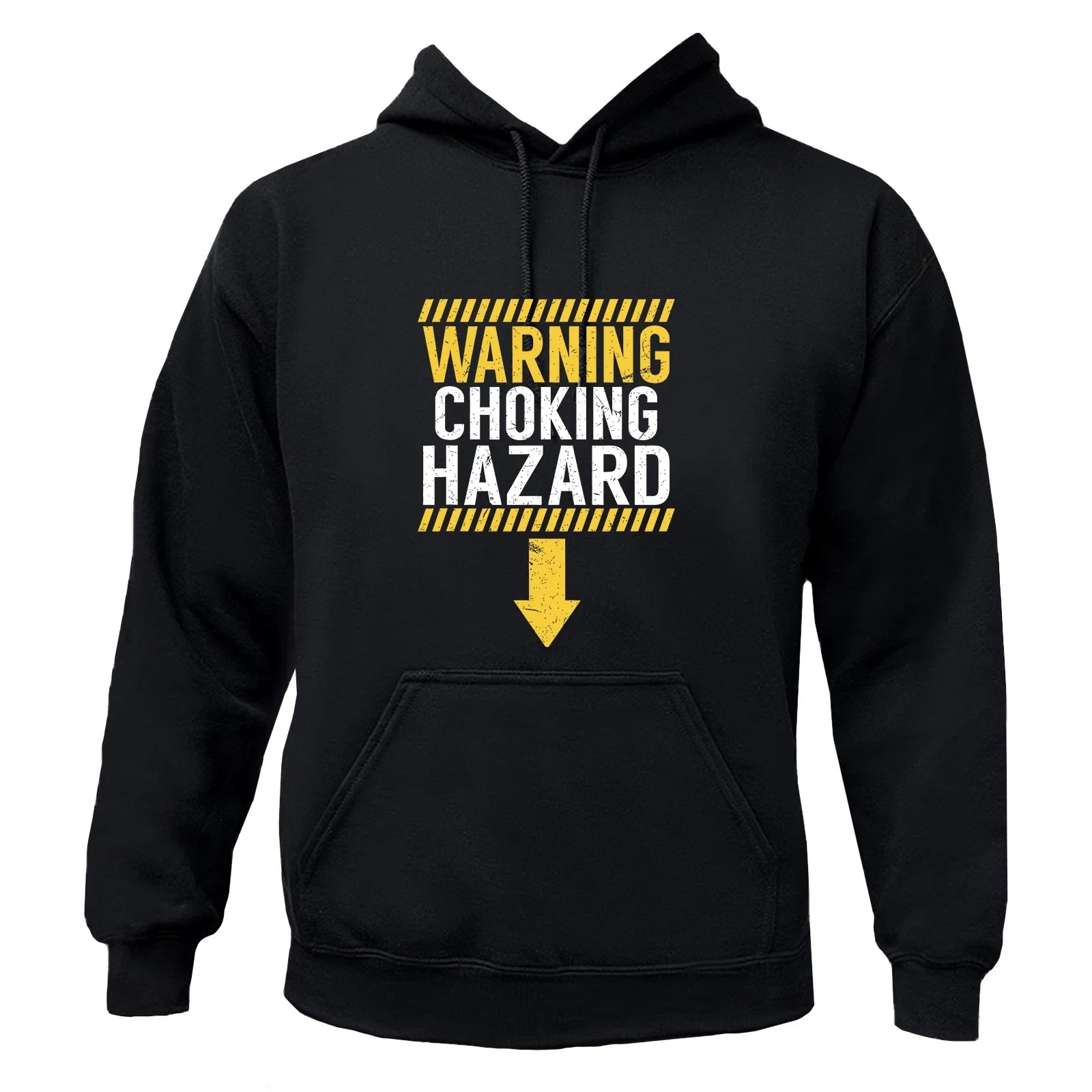 Men's "Caution Choking Hazard" Funny Adult Warning T-Shirt / Hoodie / Sweatshirt