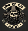 Men's Biker T-Shirt Son Of The Sixties Funny Quotes Shirts Men's Gifts