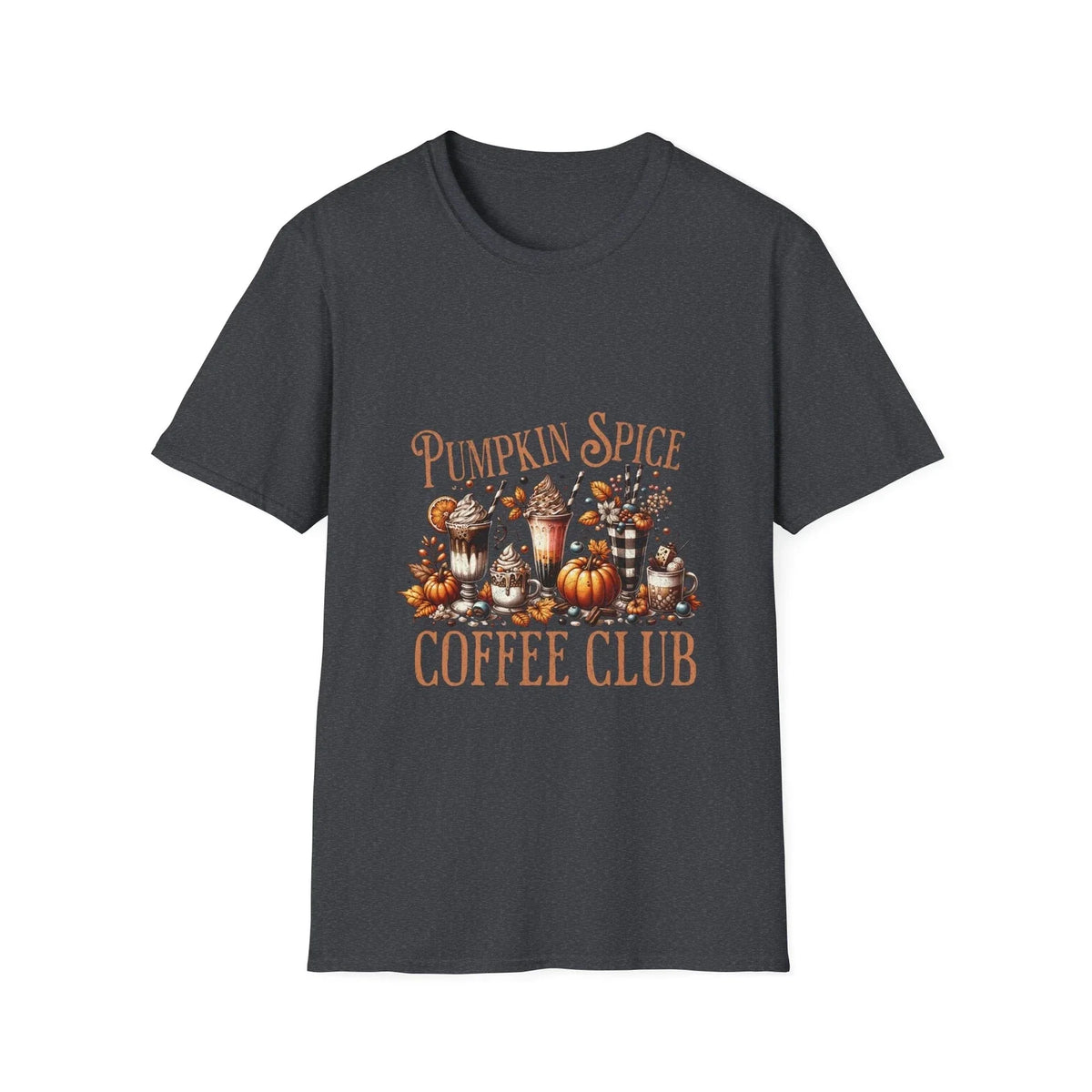 Pumpkin Spice Coffee Club Fall Pumpkins Unisex Softstyle T-Shirt