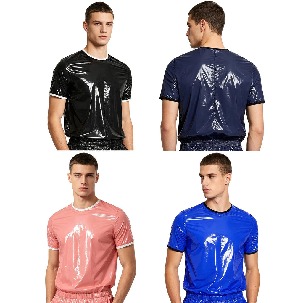 Men T-shirt Activities Top Casual Tops Modern Water Resistant Sports Trim Stage