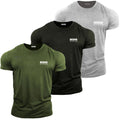 Men's multi pack T-Shirts pack of 3 NEW Bebak In The Gym breathable cotton