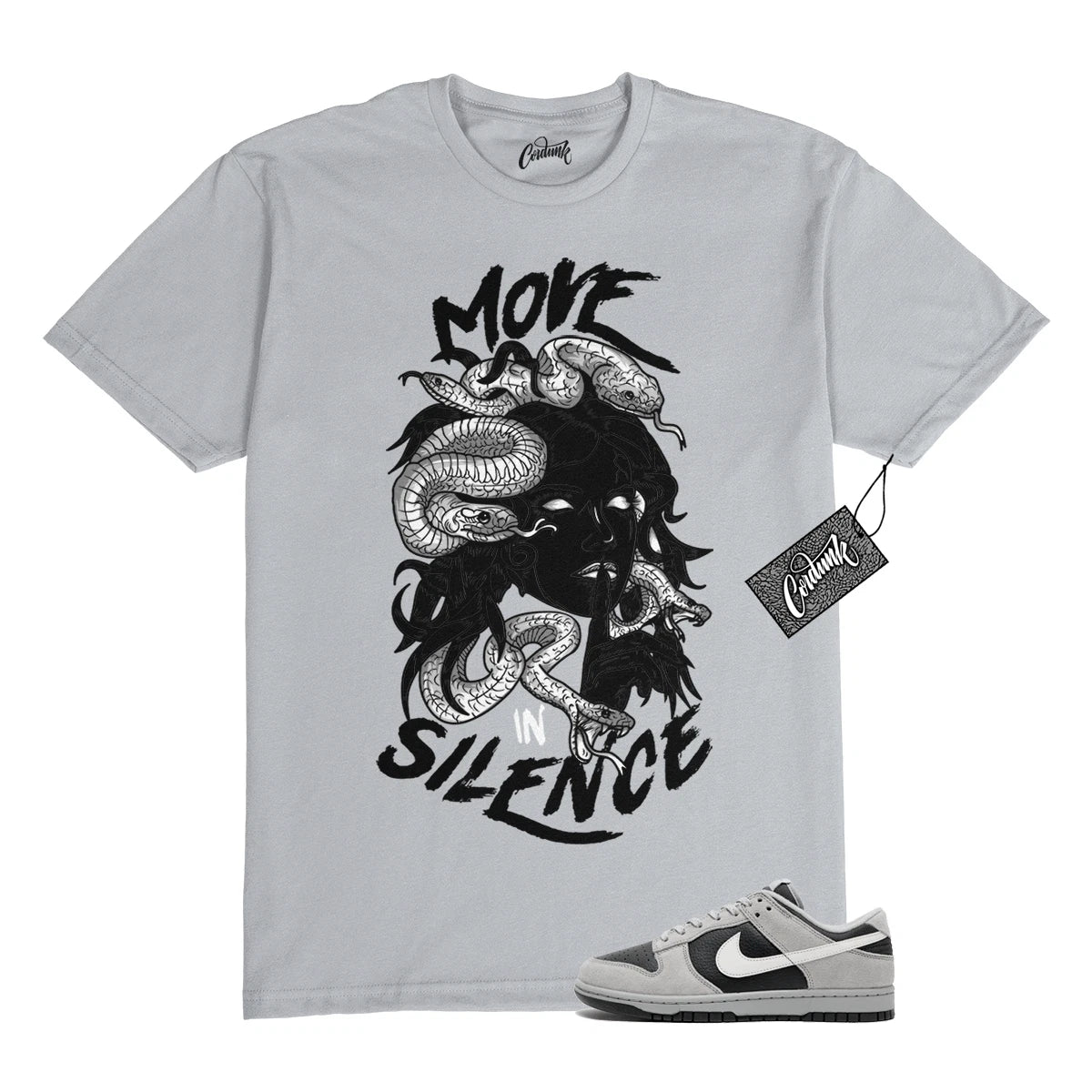 Dunk Light Smoke Grey Anthracite Reflect Silver Black T Shirt to Match MIS