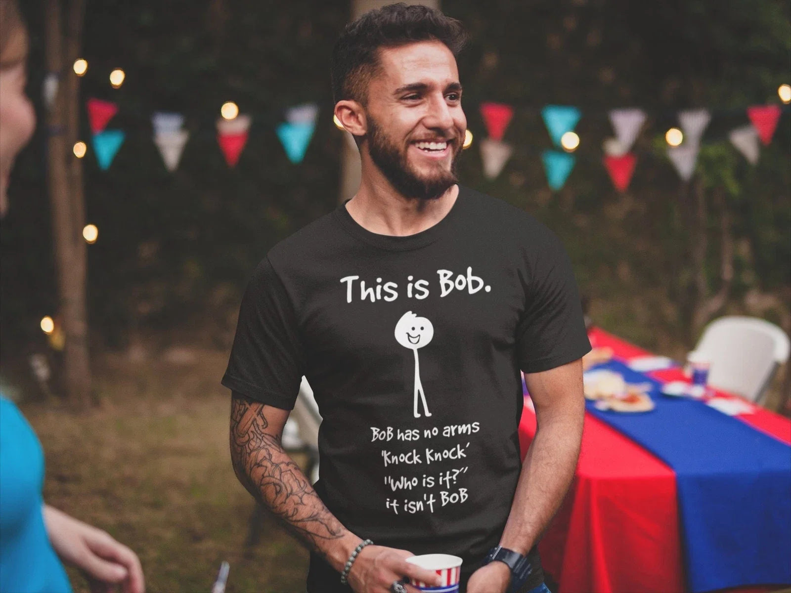 This Is Bob Knock Knock Joke Funny Humor Sarcastic T shirt