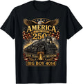 Big Boy 4014 Train USA 250th Anniversary Patriotic American T-Shirt