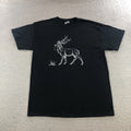 jagermeister T Shirt Men’s L Black Graphic Print Bar Pub Distillery