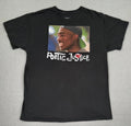 Tupac Shakur T Shirt Mens L Black Faded Poetic Justice Graphic Modern Reprint