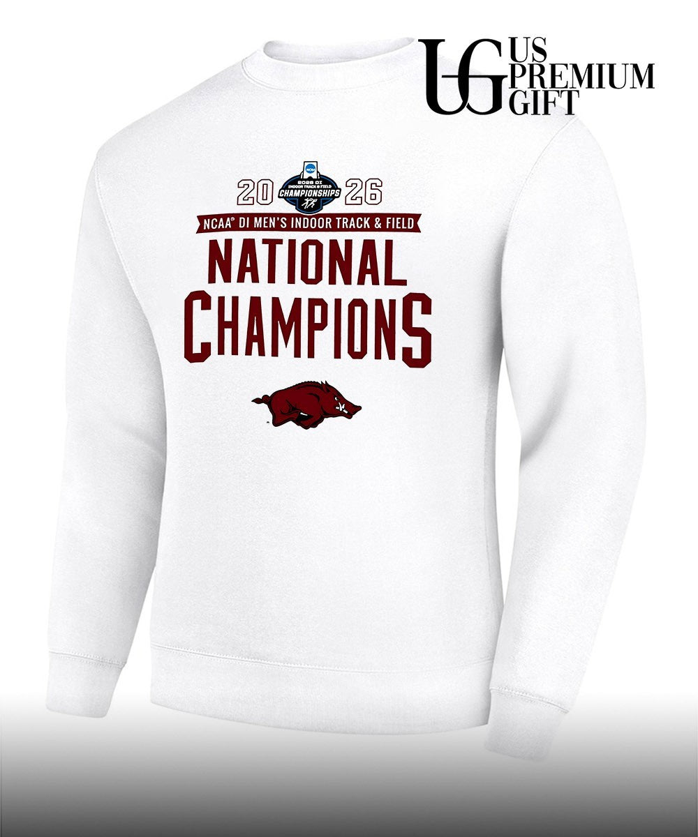 Arkansas Razorbacks 2026 NCAA Men’s Indoor Track & Field National Champions T-shirt