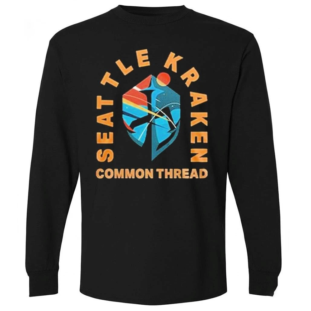 Seattle Kraken Black Hockey History Night 2026 Common Thread Shirt