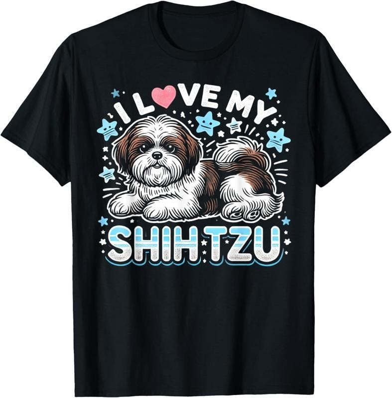 shirts I Love My Shih Tzu T-Shirt Hoodie, Sweatshirt | HypeDripTees.com